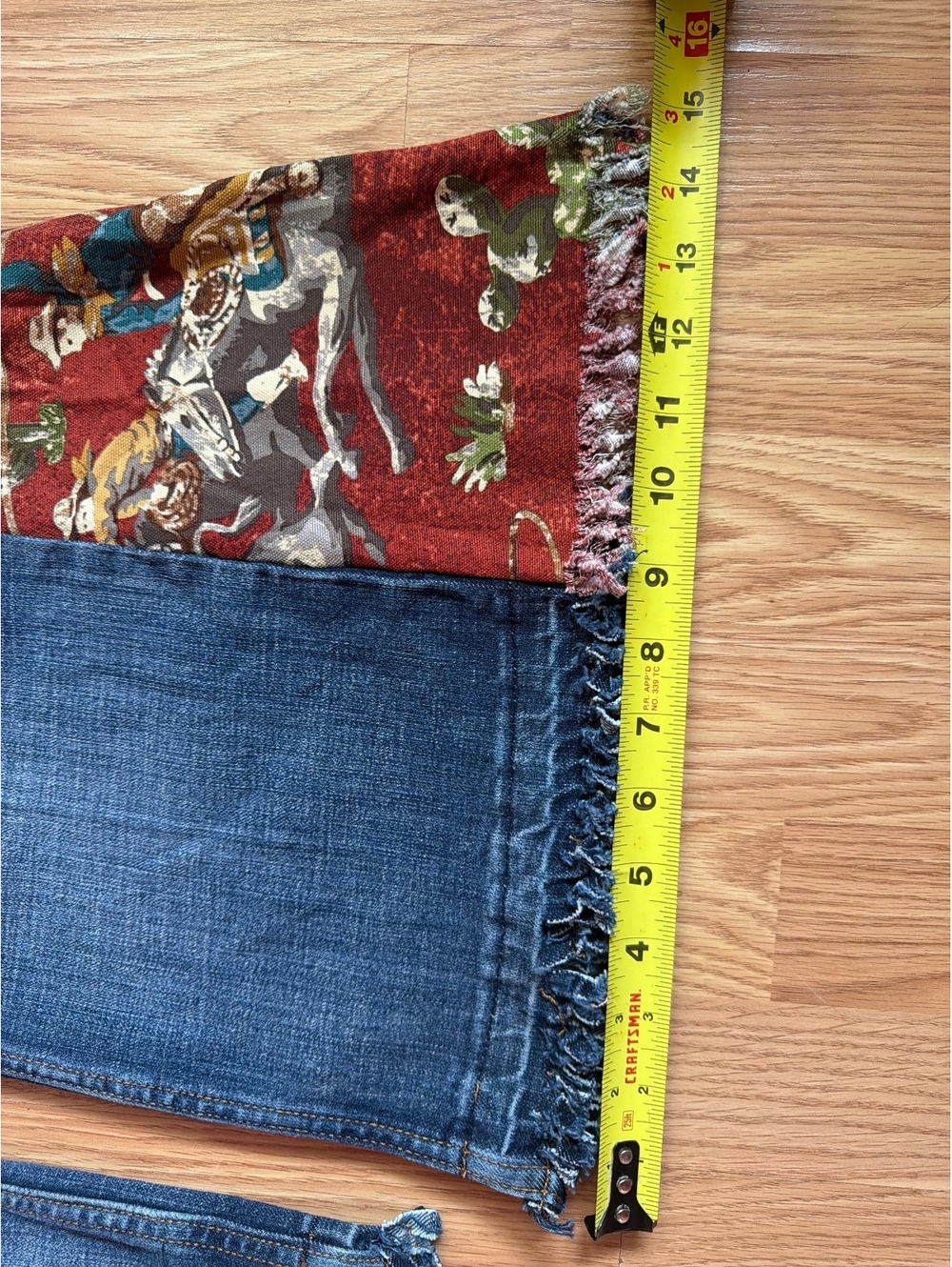 Wrangler Handmade Custom Western Wide Leg Western Jeans Size 5x33 - Picture 4 of 9